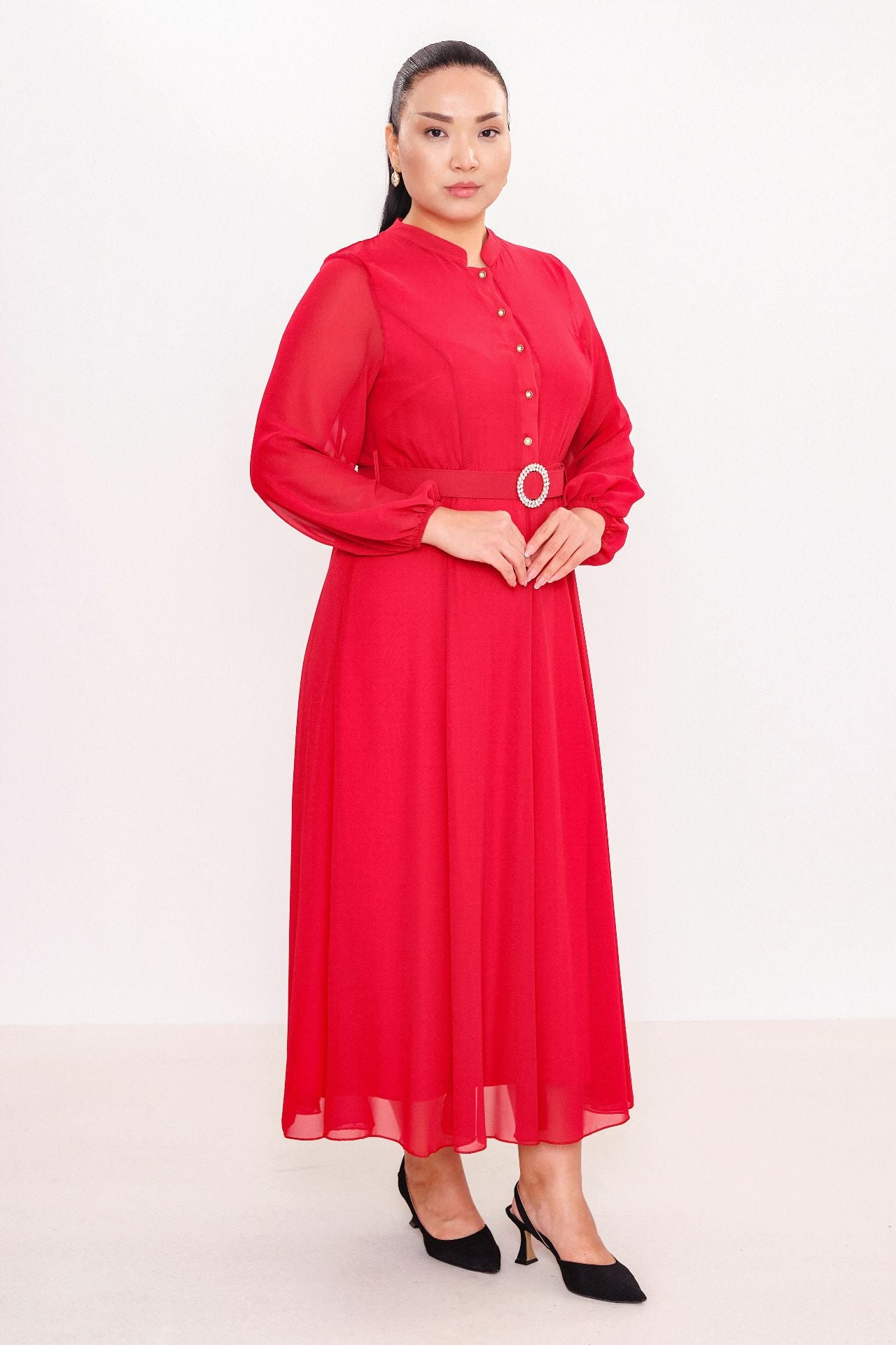 Ksas - Plus Size Dress (KSAS31980) - 8690202551961