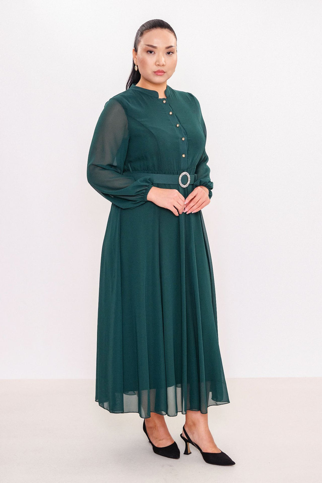 Ksas - Plus Size Dress (KSAS31980) - 8690202551978