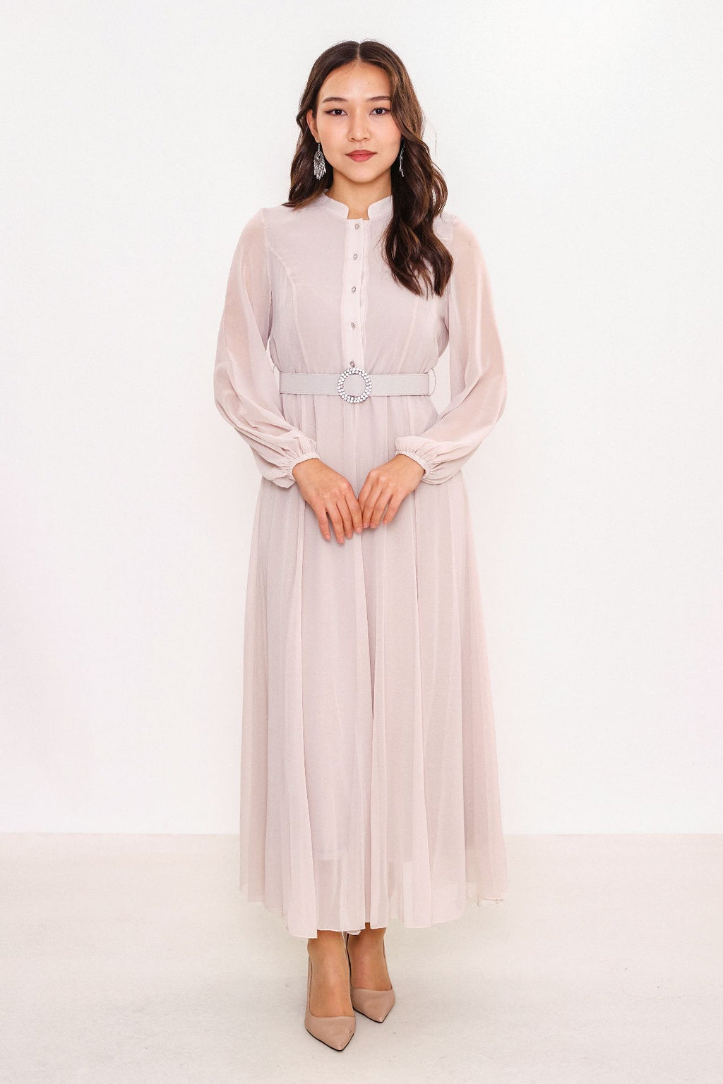 Ksas - Plus Size Dress (KSAS31980-K) - 8690202552005