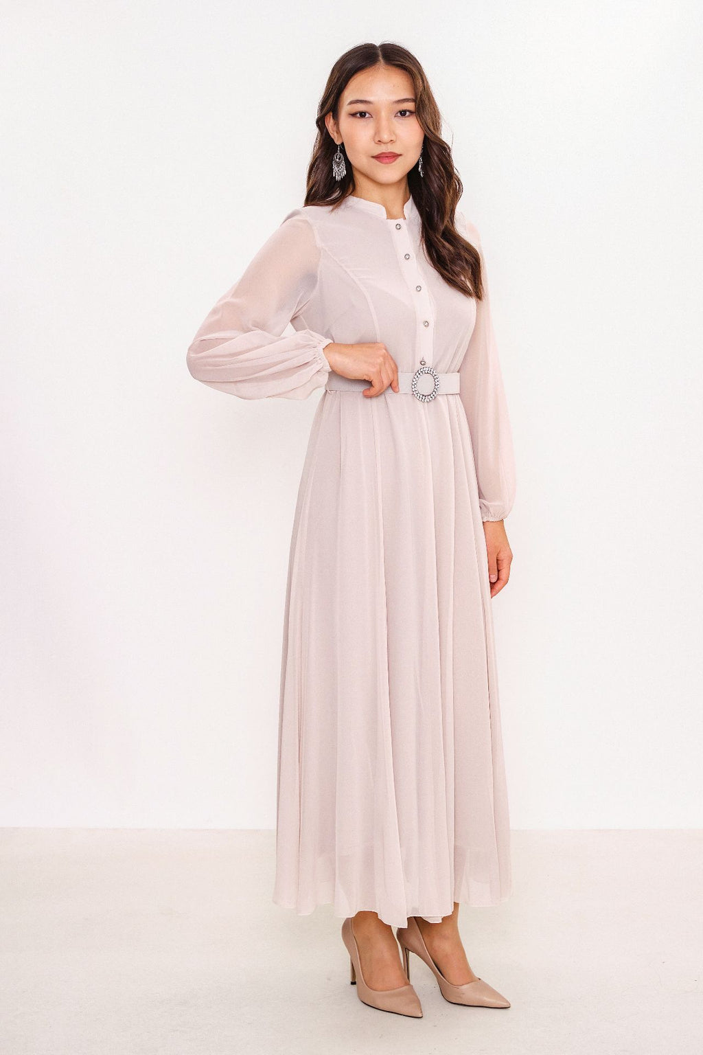 Ksas - Plus Size Dress (KSAS31980-K) - 8690202552005