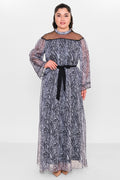 Ksas - Plus Size Dress (KSASEL-1018) - 8690202554245