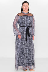 Ksas - Plus Size Dress (KSASEL-1018) - 8690202554245