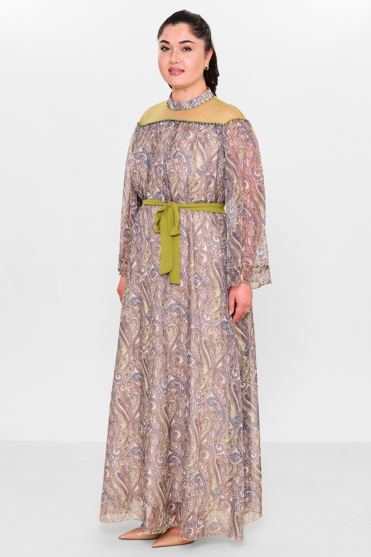 Ksas - Plus Size Dress (KSASEL-1018) - 8690202554252