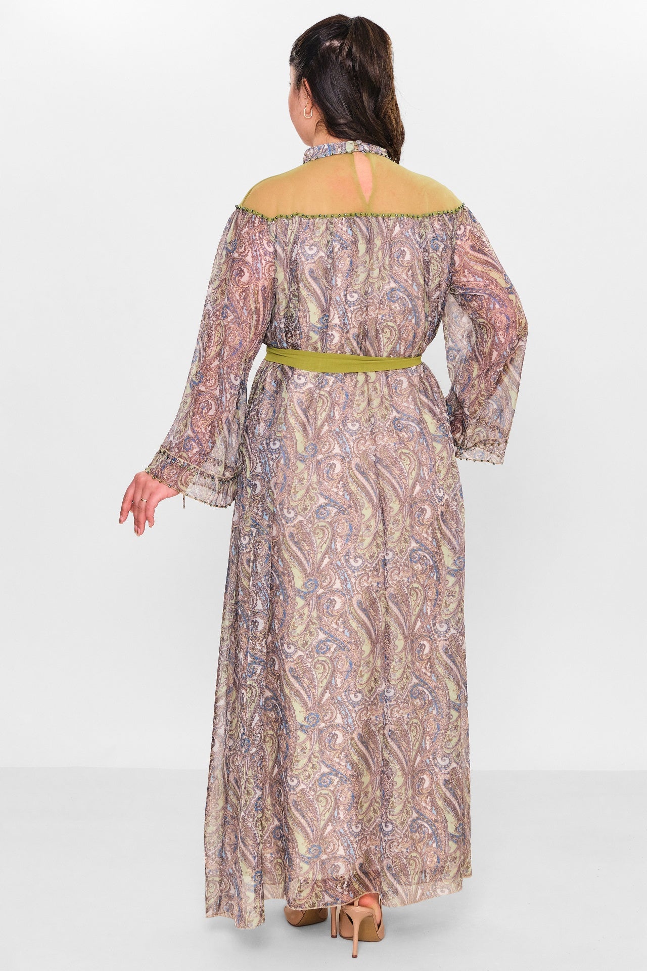 Ksas - Plus Size Dress (KSASEL-1018) - 8690202554252
