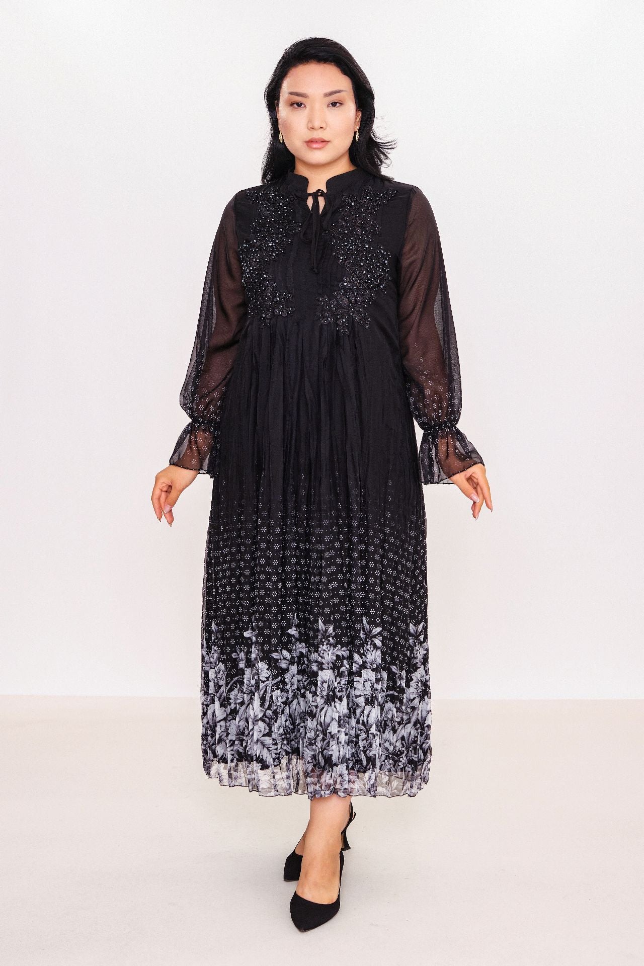 Ksas - Plus Size Dress (KSAS32341) - 8690202555440