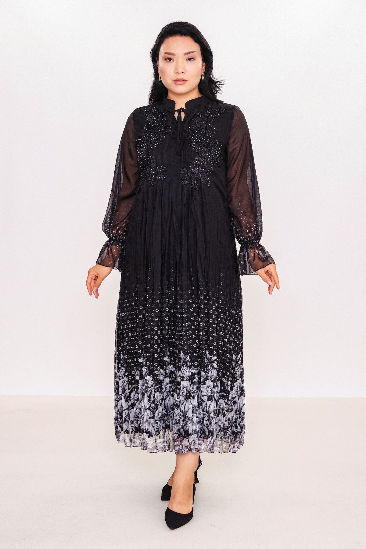 Ksas - Plus Size Dress (KSAS32341) - 8690202555440
