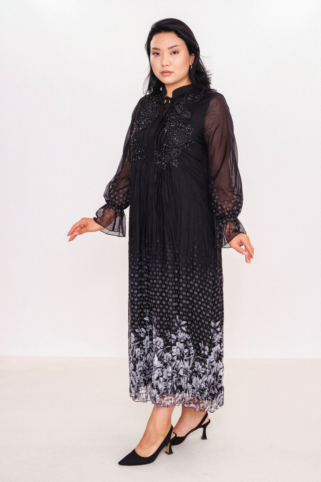 Ksas - Plus Size Dress (KSAS32341) - 8690202555440