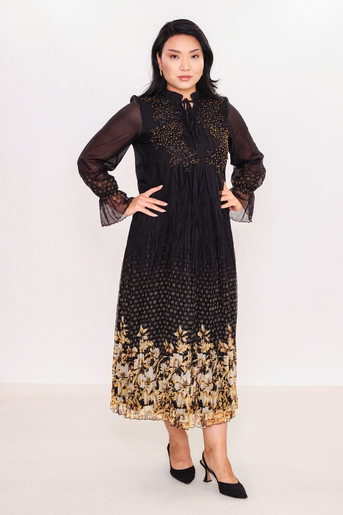 Ksas - Plus Size Dress (KSAS32341) - 8690202555457