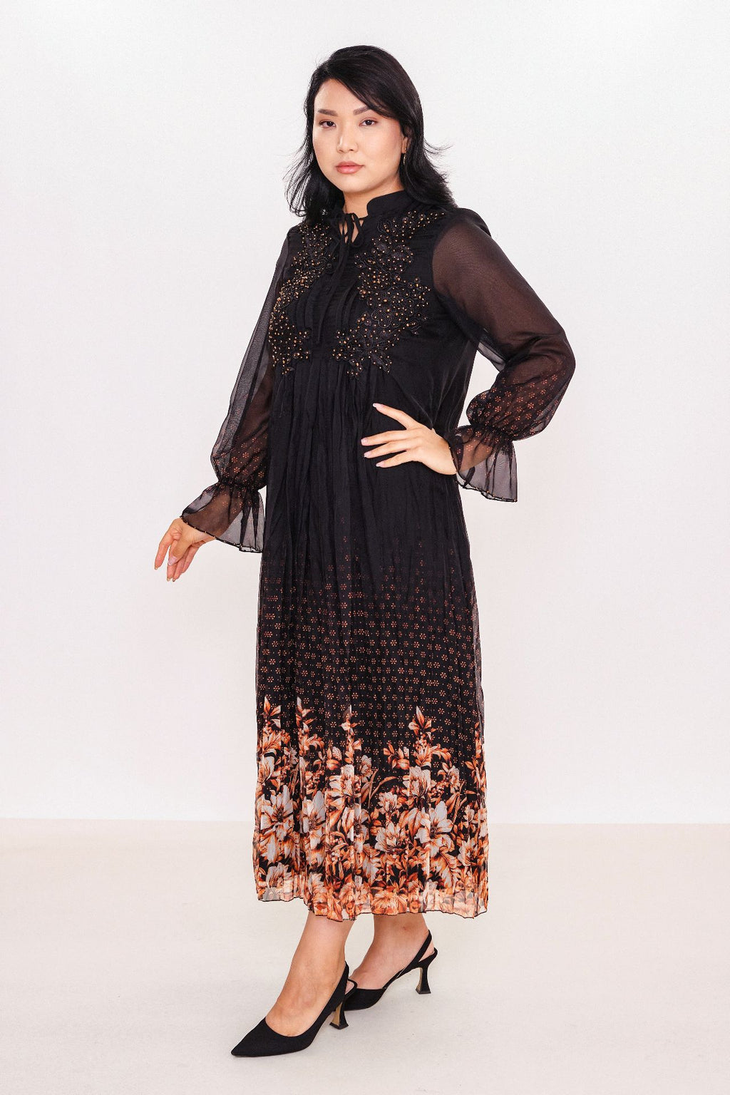 Ksas - Plus Size Dress (KSAS32341) - 8690202555464