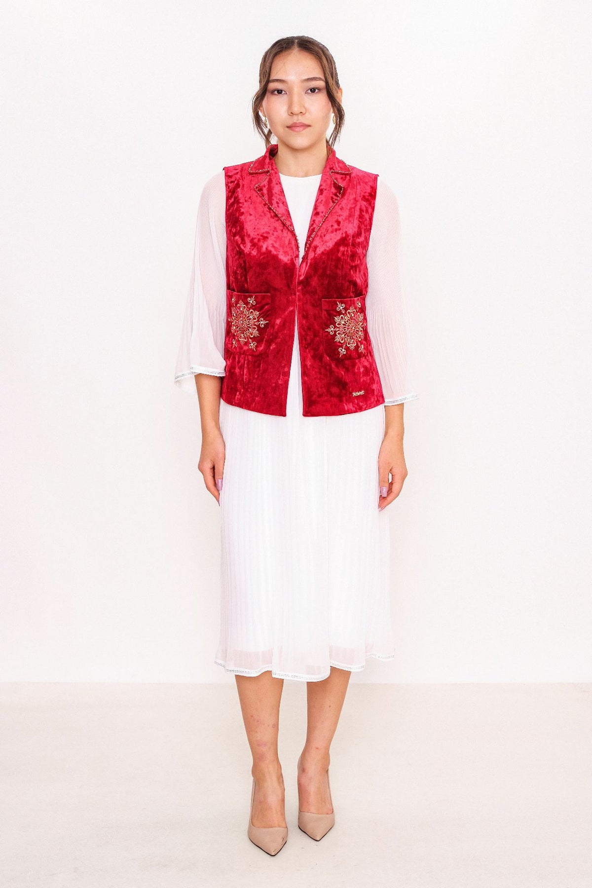 Ksas - Plus Size Cardigan (KSAS4131-K) - 8690202555488