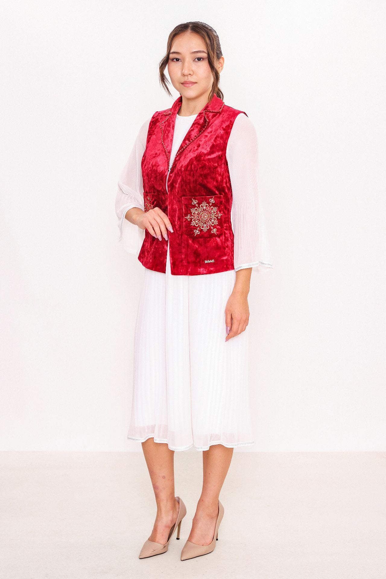 Ksas - Plus Size Cardigan (KSAS4131-K) - 8690202555488