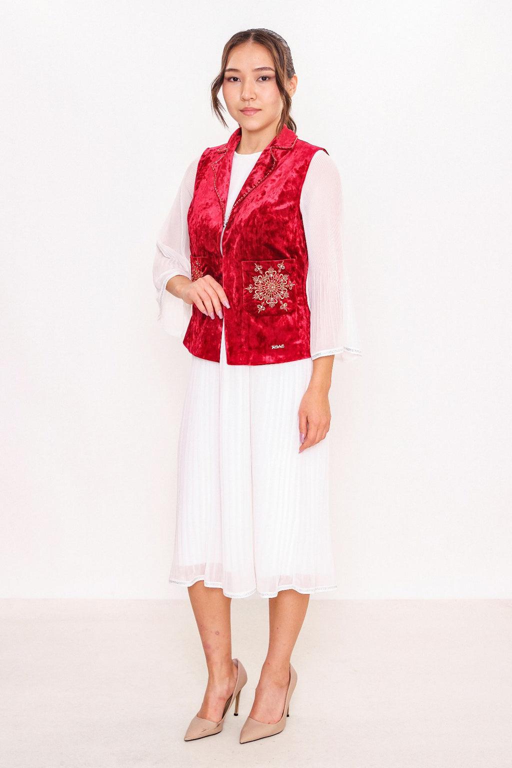 Ksas - Plus Size Cardigan (KSAS4131-K) - 8690202555488