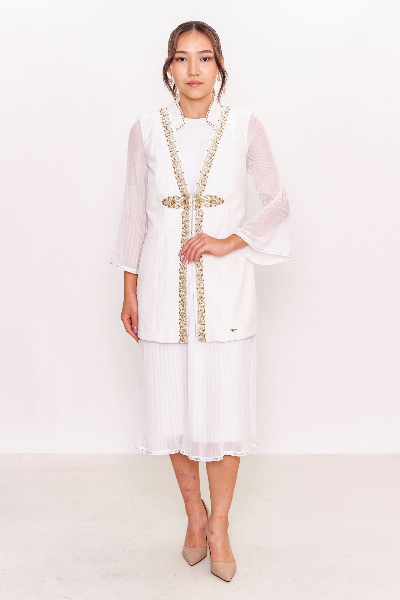 Ksas - Plus Size Waistcoat (KSAS4143-K) - 8690202555501