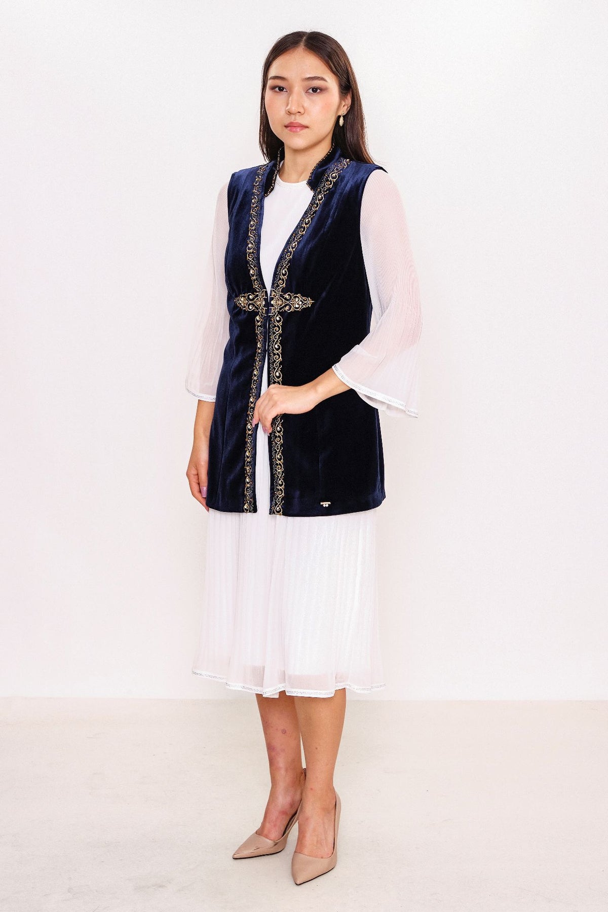 Ksas - Plus Size Waistcoat (KSAS4143-K) - 8690202555518