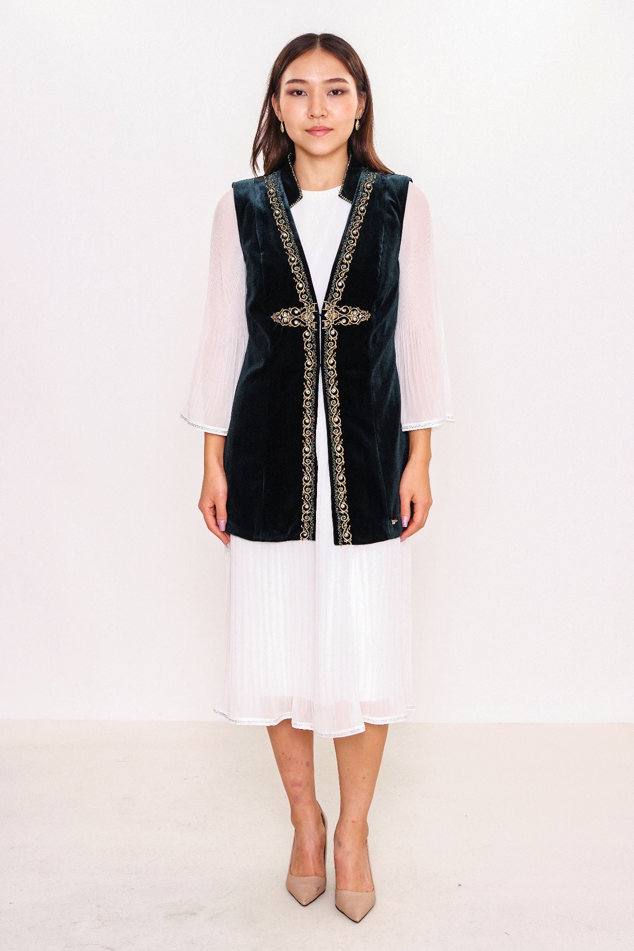 Ksas - Plus Size Waistcoat (KSAS4143-K) - 8690202555525