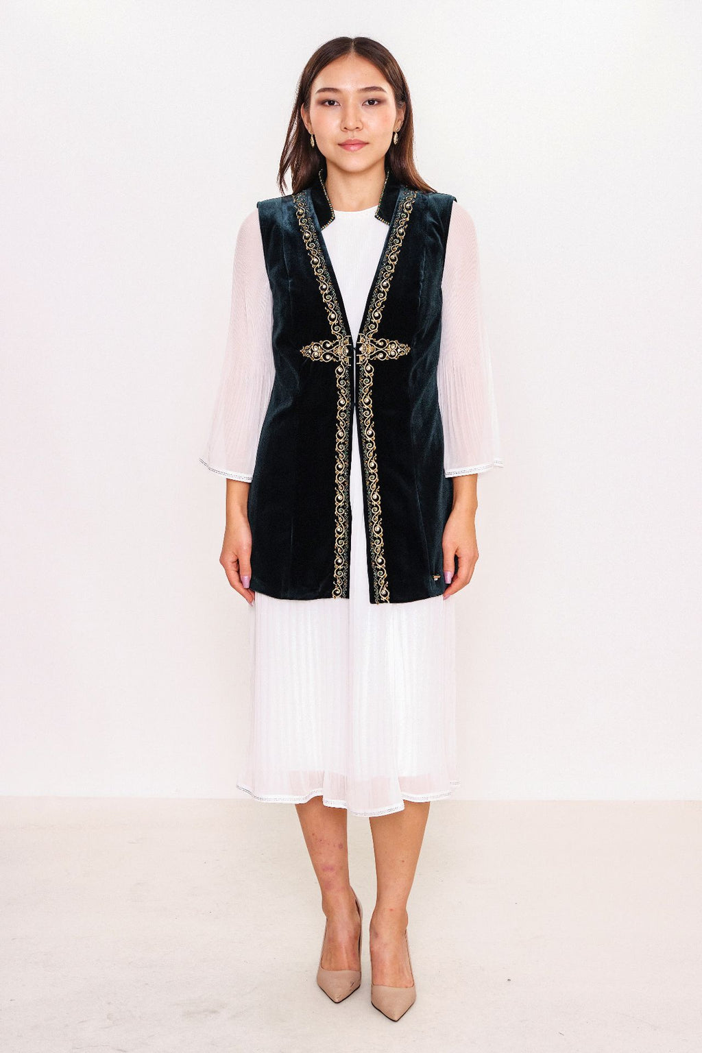 Ksas - Plus Size Waistcoat (KSAS4143-K) - 8690202555525