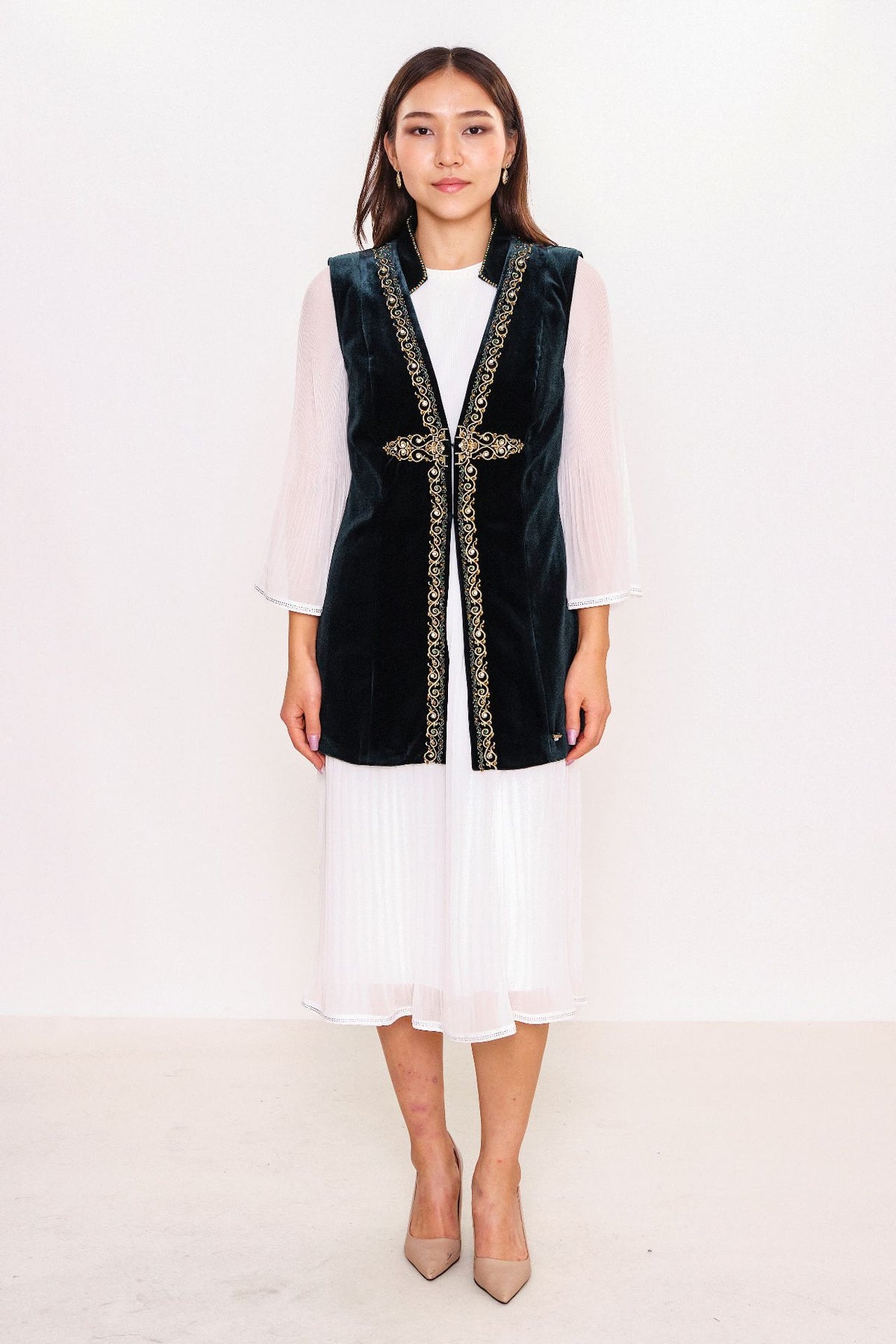 Ksas - Plus Size Waistcoat (KSAS4143-K) - 8690202555525