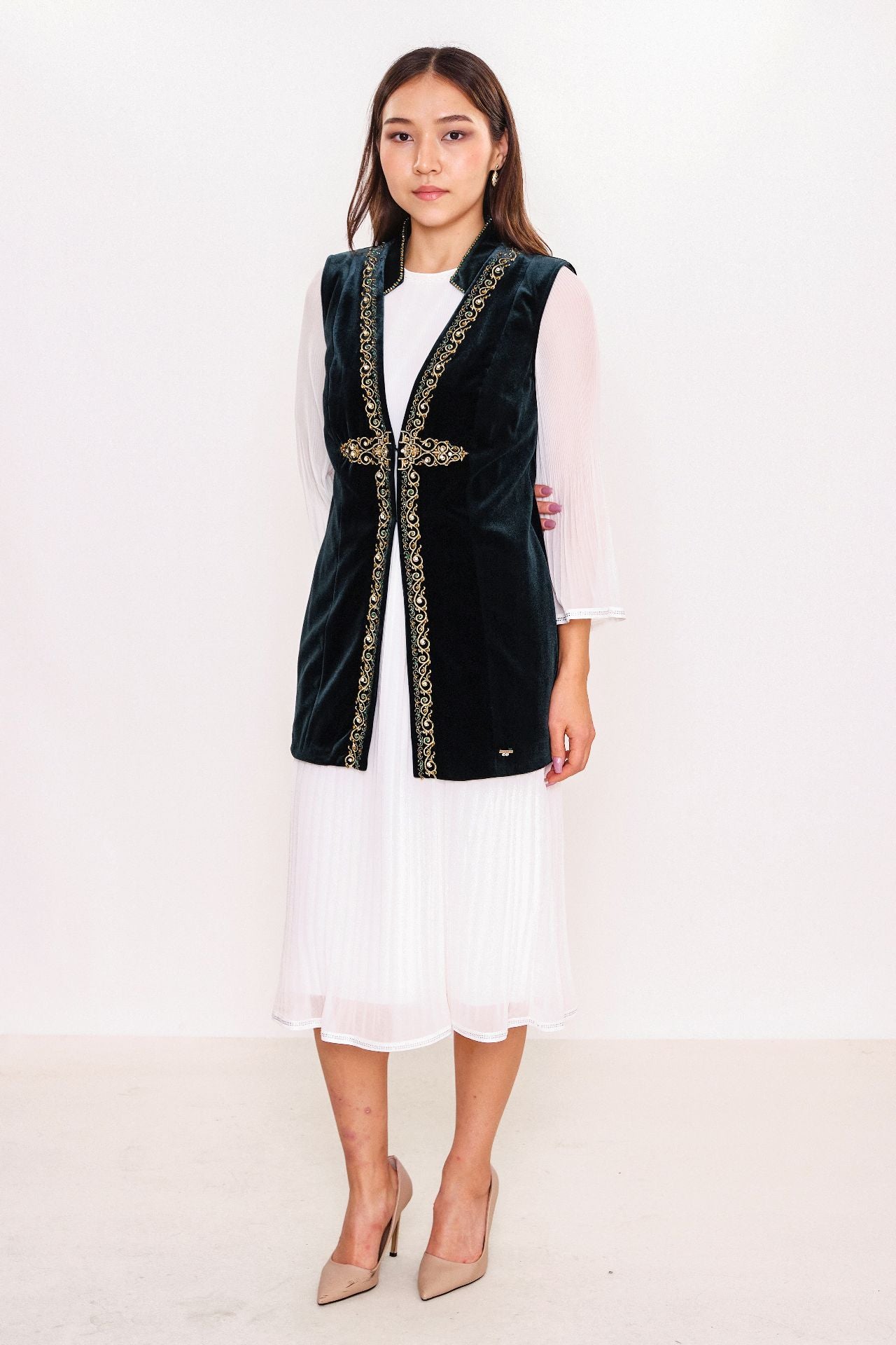 Ksas - Plus Size Waistcoat (KSAS4143-K) - 8690202555525