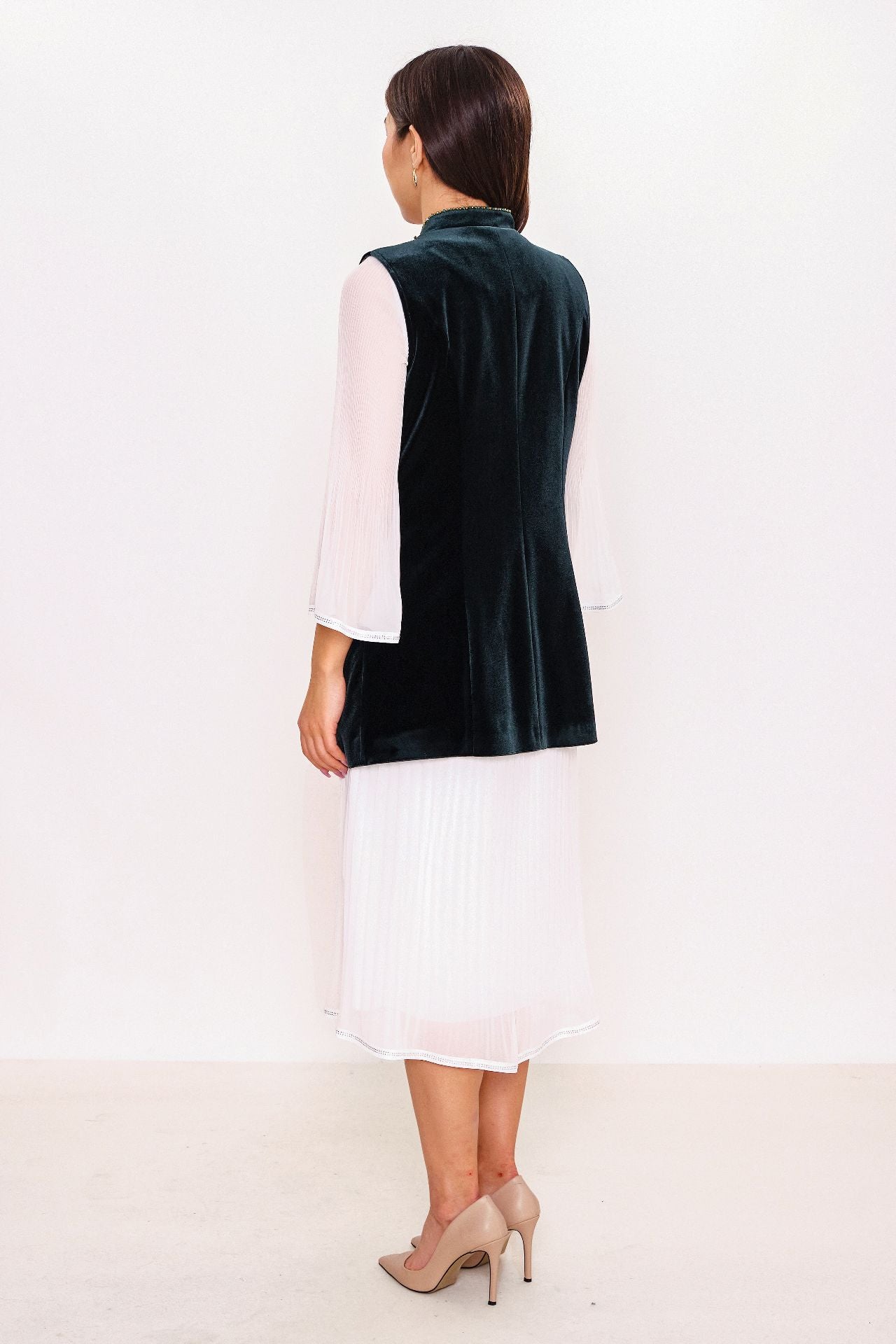 Ksas - Plus Size Waistcoat (KSAS4143-K) - 8690202555525