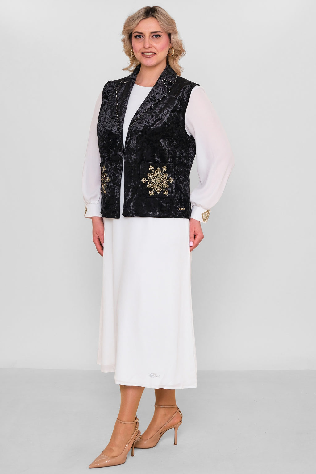 Ksas - Extended Plus Size Cardigan (KSAS4131-1) - 8690202560314