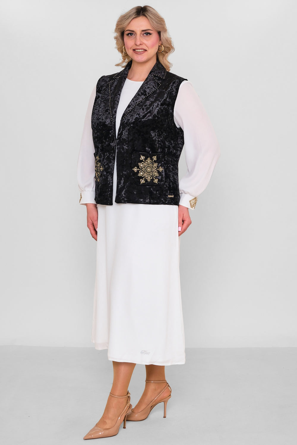 Ksas - Extended Plus Size Cardigan (KSAS4131-1) - 8690202560314