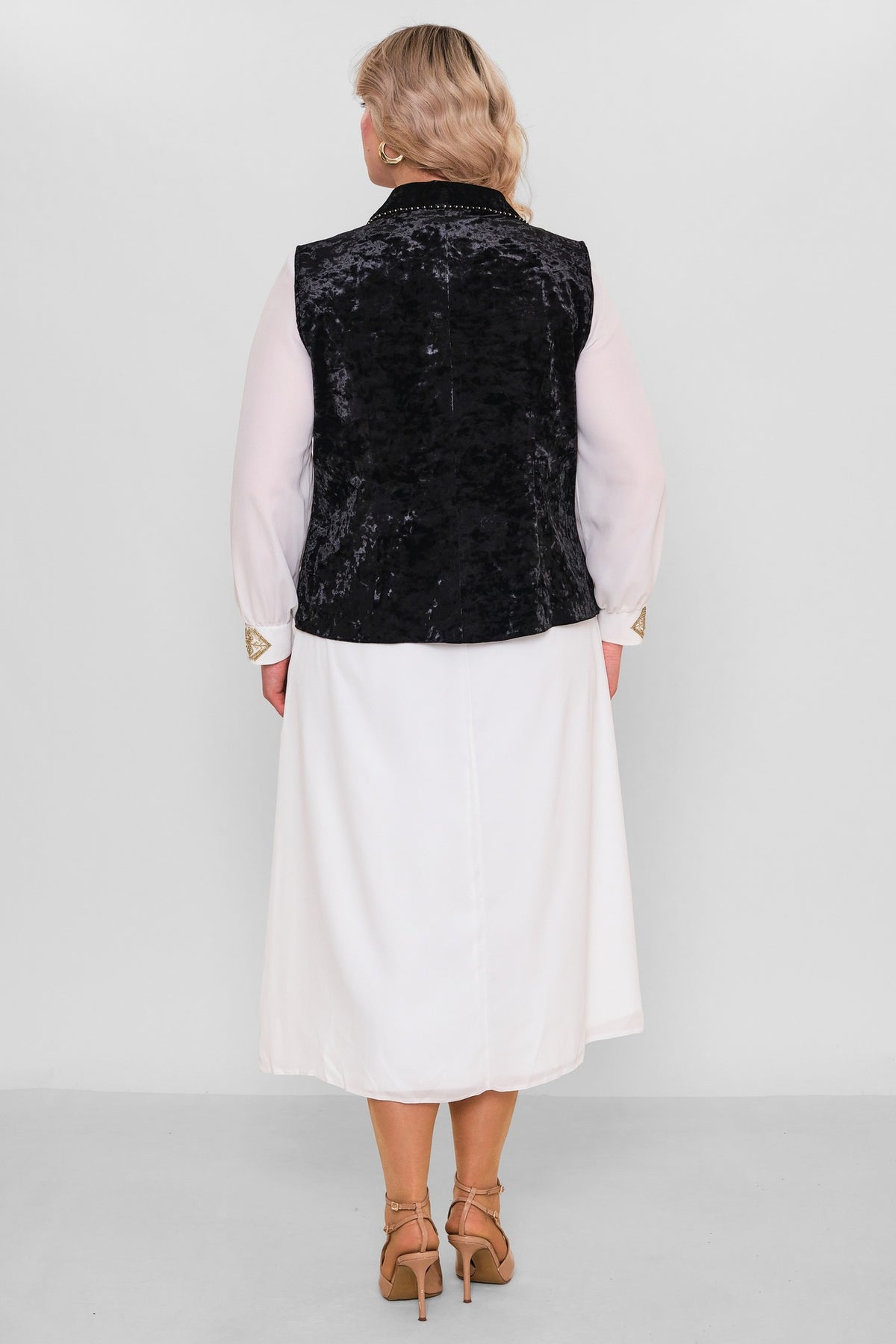 Ksas - Extended Plus Size Cardigan (KSAS4131-1) - 8690202560314